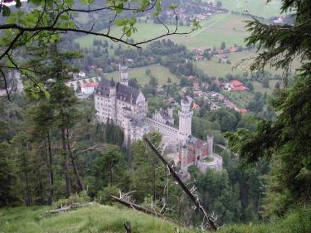 Neuschwanstein castle from Tegelberg
