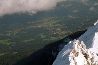 A view from the Zugspitze
