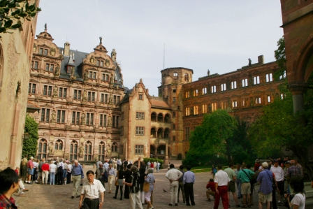 Heidelberg Castle inner courtyard