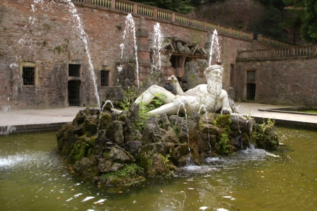 Fountain at the Heidelberg Castle