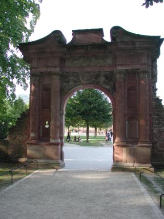 Entrance archway at the Heidelberg Castle