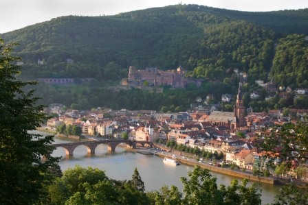 A view of Heidelberg from the castle