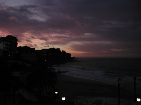 Dawn from hotel balcony