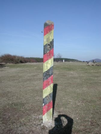 East German border marker